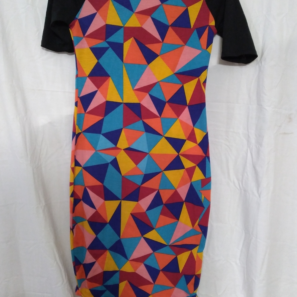 Lularoe Julia Dress XXS Geometric Pattern